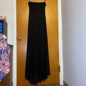 Elegant Junior Black lace gown